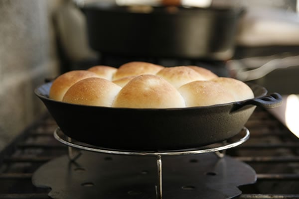Rolls in a Cast Iron Pan