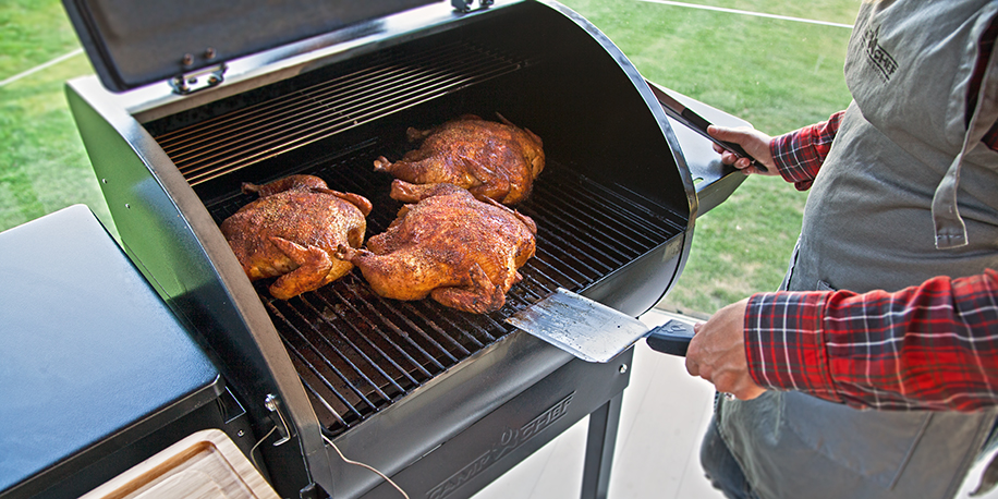 Smoked Whole Chickens on a SmokePro Pellet Grill