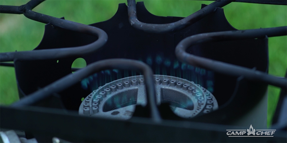 low grill flame