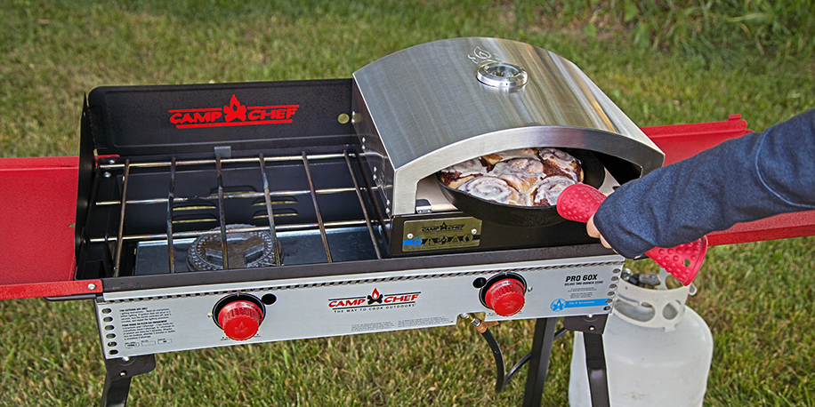 Pizza Oven on the Pro 60 X Camping Stove