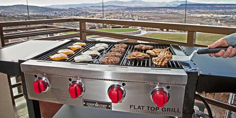 Use the Flat Top Grill for Big Group Cooking
