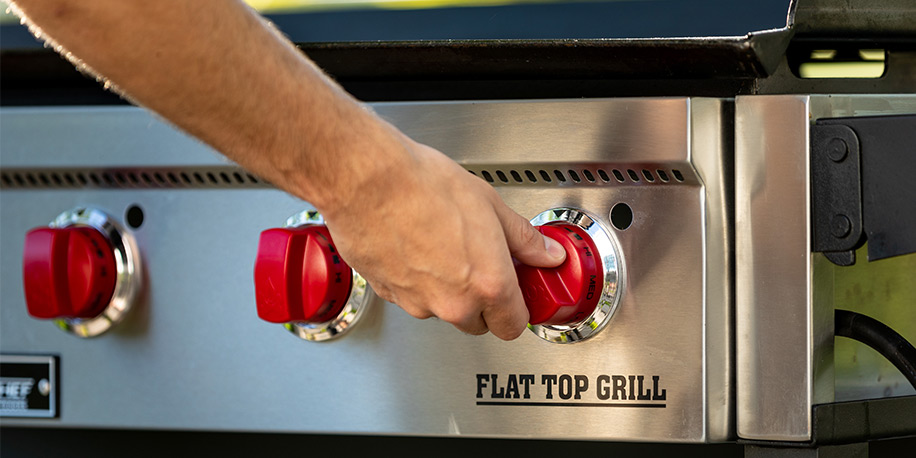 how to clean a flat iron grill