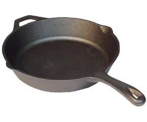 Load image into Gallery viewer, The Camp Chef Cast Iron Skillets feature a long handle and a small helper handle, shown on a plain white background. Ideal for both home cooks and camp chefs.
