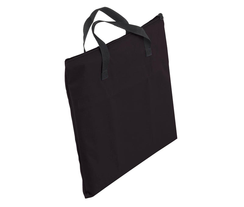 Load image into Gallery viewer, The Camp Chef Multipurpose Carry Bag is a black, square-shaped fabric bag with two short black handles and a zipper closure, ideal for storing fry griddles or a grill box. Photographed against a white background.
