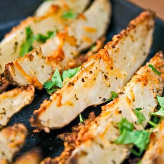 Garlic Parmesan Potato Wedges