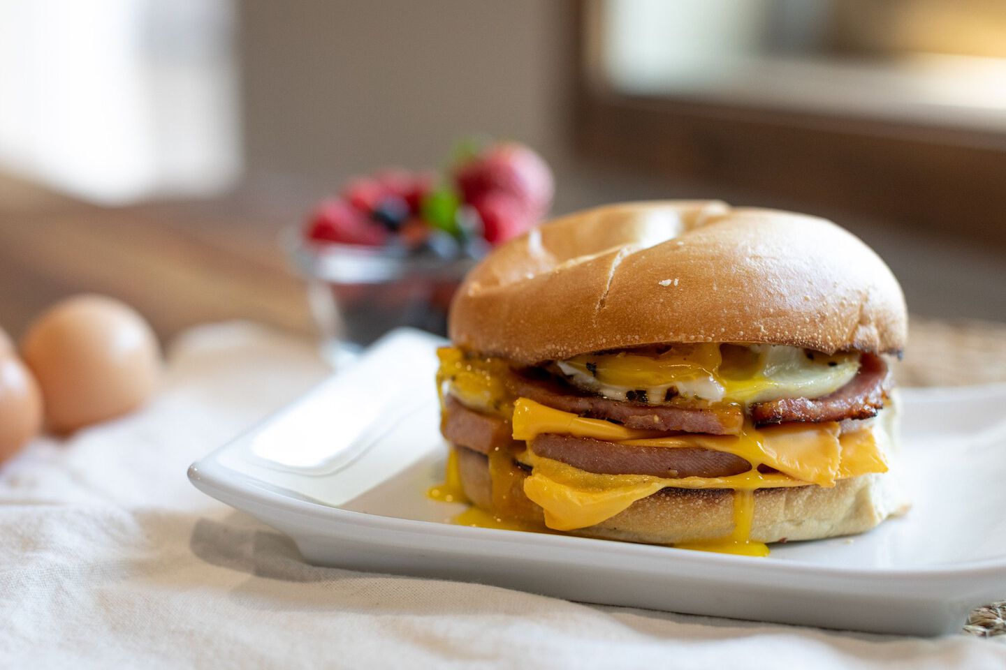 Taylor Ham Breakfast Sandwich