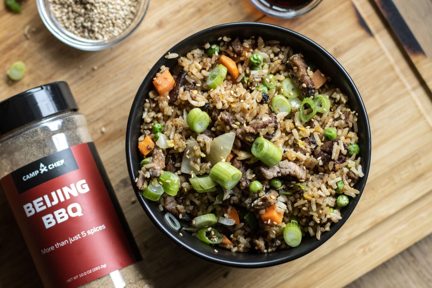 Brisket Fried Rice bowl of fried rice