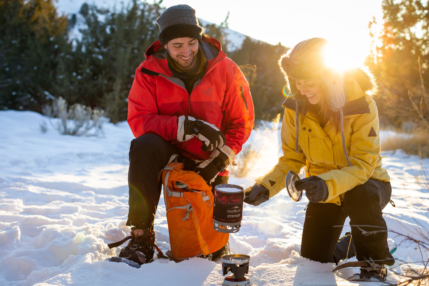 BACKPACKING IN SNOW BACKPACKING IN SNOW