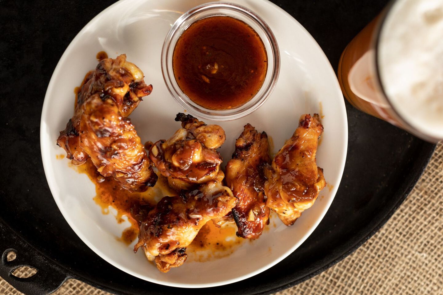 Dark Buffalo Baked Wings