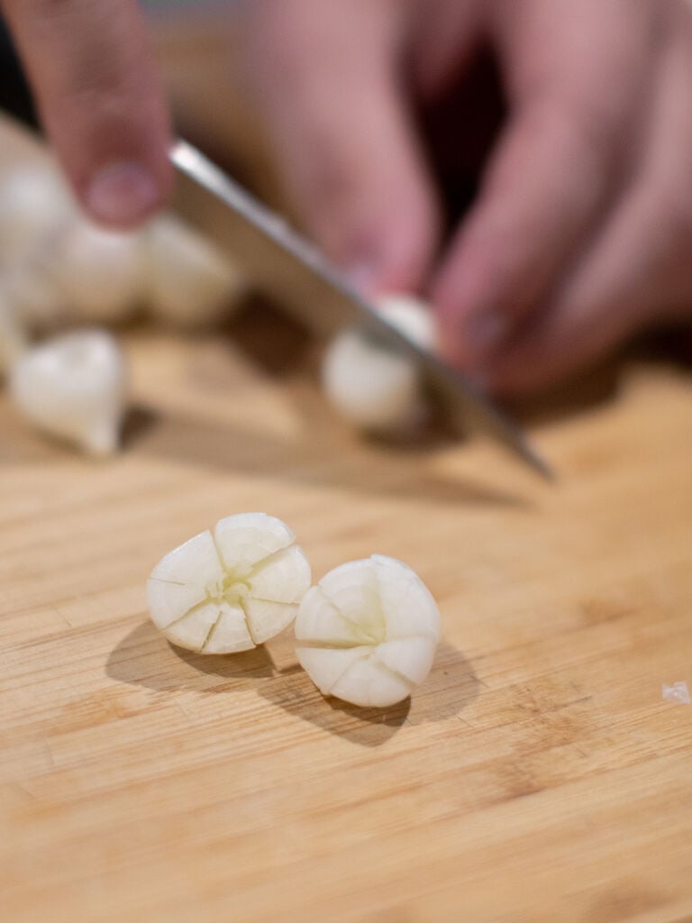 cutting onions