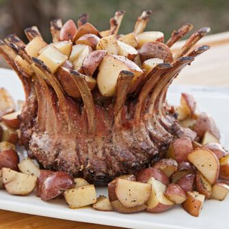 Smoked Crown Rack of Lamb