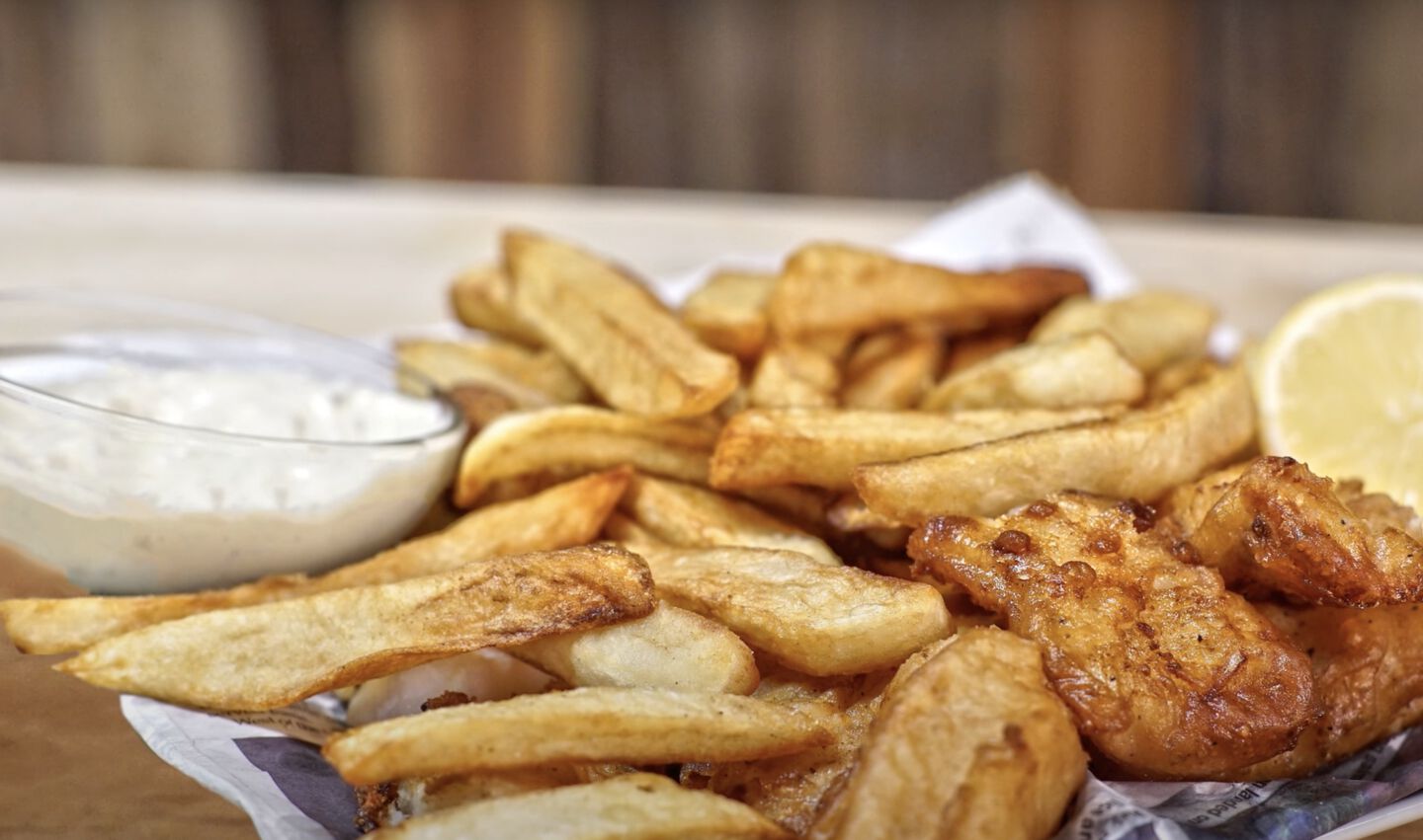 beer battered fish and chips