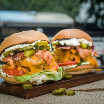Bacon Jalapeno Popper Burger