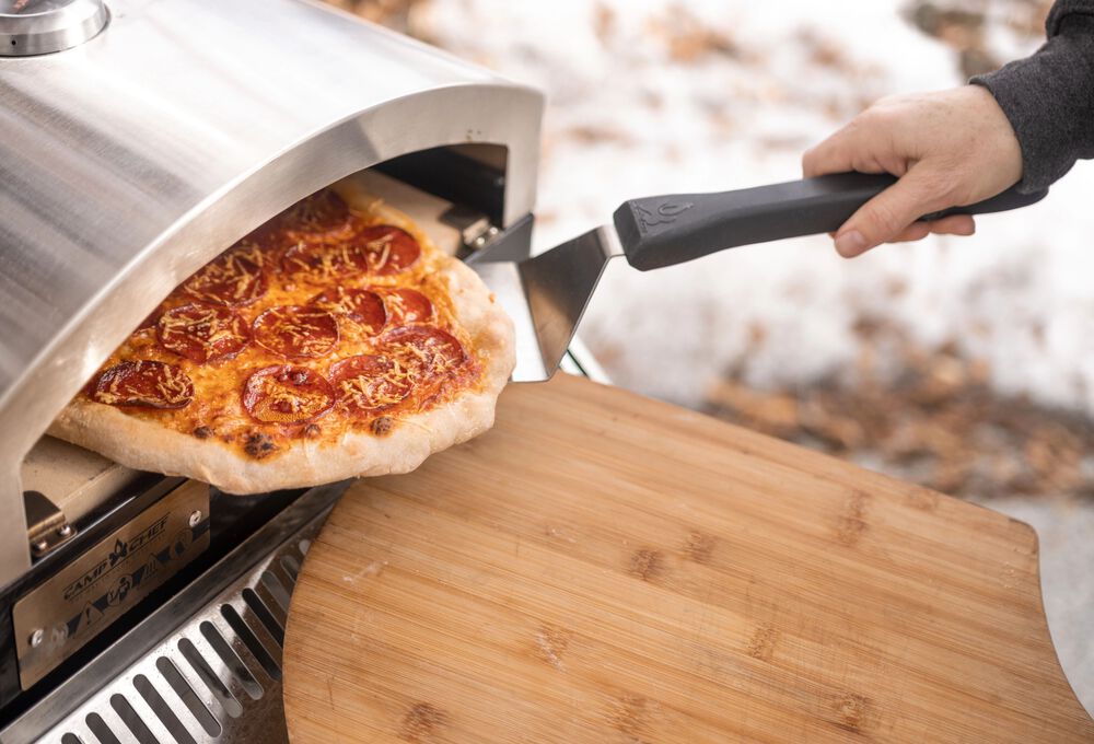 Camp Chef Pizza Accessories Kit - Includes 2 Pizza Peel, 1 Pizza Spatula &  1 Rocking Pizza Cutter - Premium Pizza Kit for Indoor or Outdoor Cooking