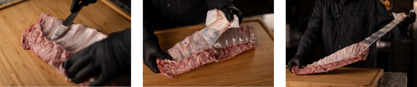 rib membrane / silver skin removal rib membrane / silver skin removal