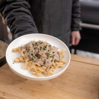 Smoked Beef Stroganoff