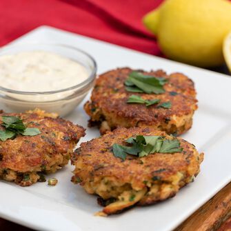 Crab Cakes with Homemade Tarter Sauce