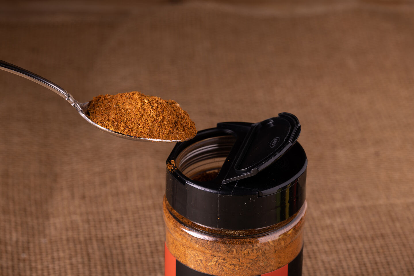 spoon with seasoning