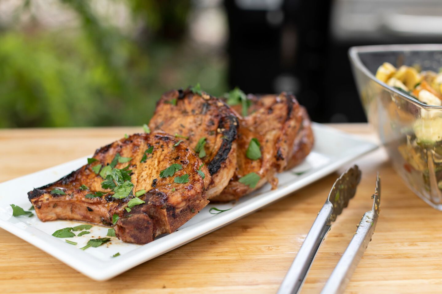 grilled pork chops