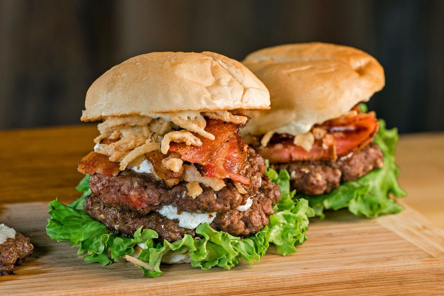 Bacon and Goat Cheese Aioli Burger