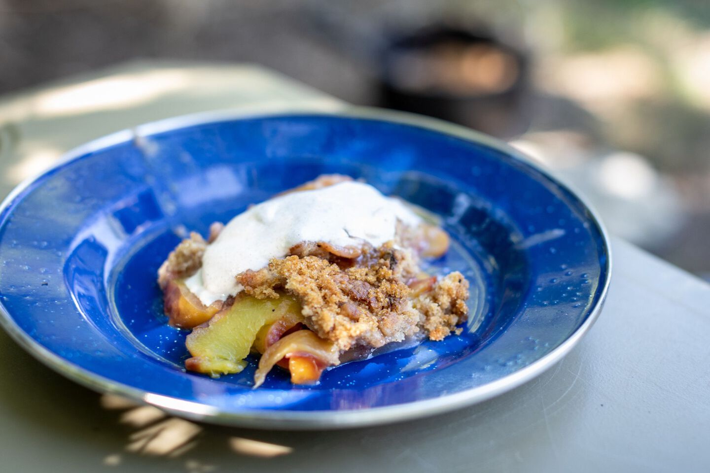Dutch Oven Peach Cobbler peach cobbler