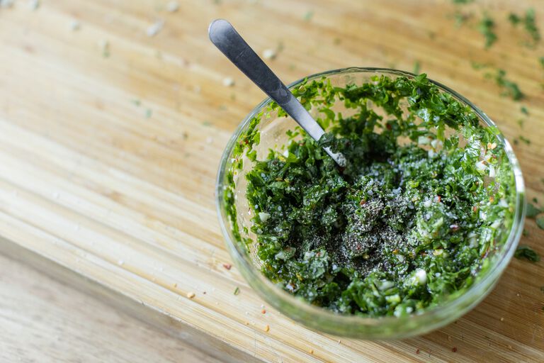 chimichurri mixture