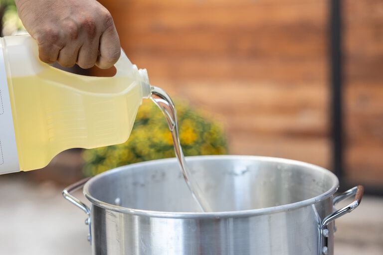 dumping of oil in turkey fryer