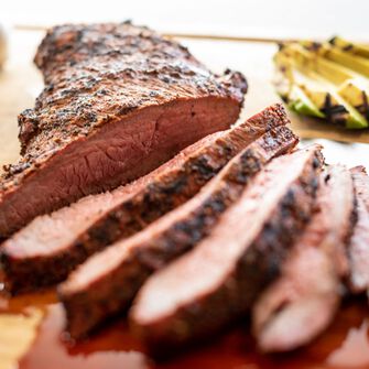 Santa Maria Tri-Tip with Grilled Avocado