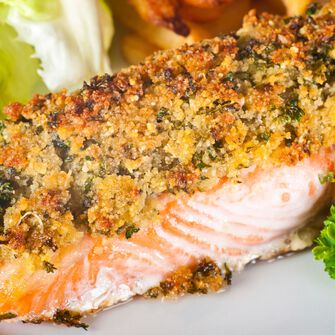 Baked Crusted Salmon