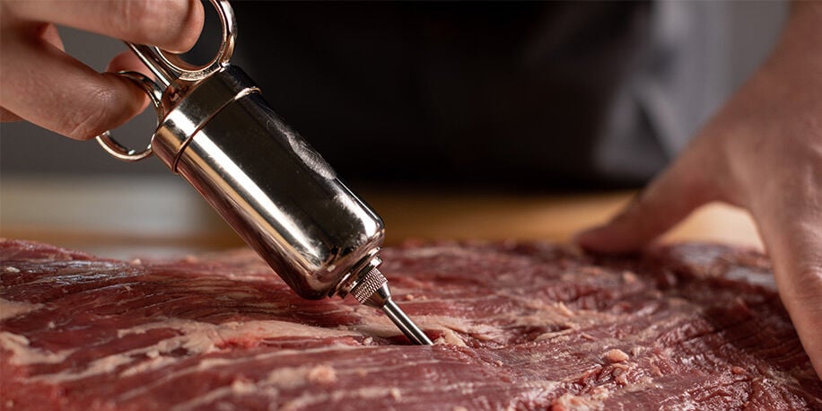 injecting brisket injecting brisket