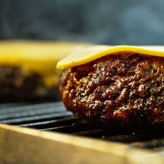 Reverse Seared Burger with Habanero Mango Salsa