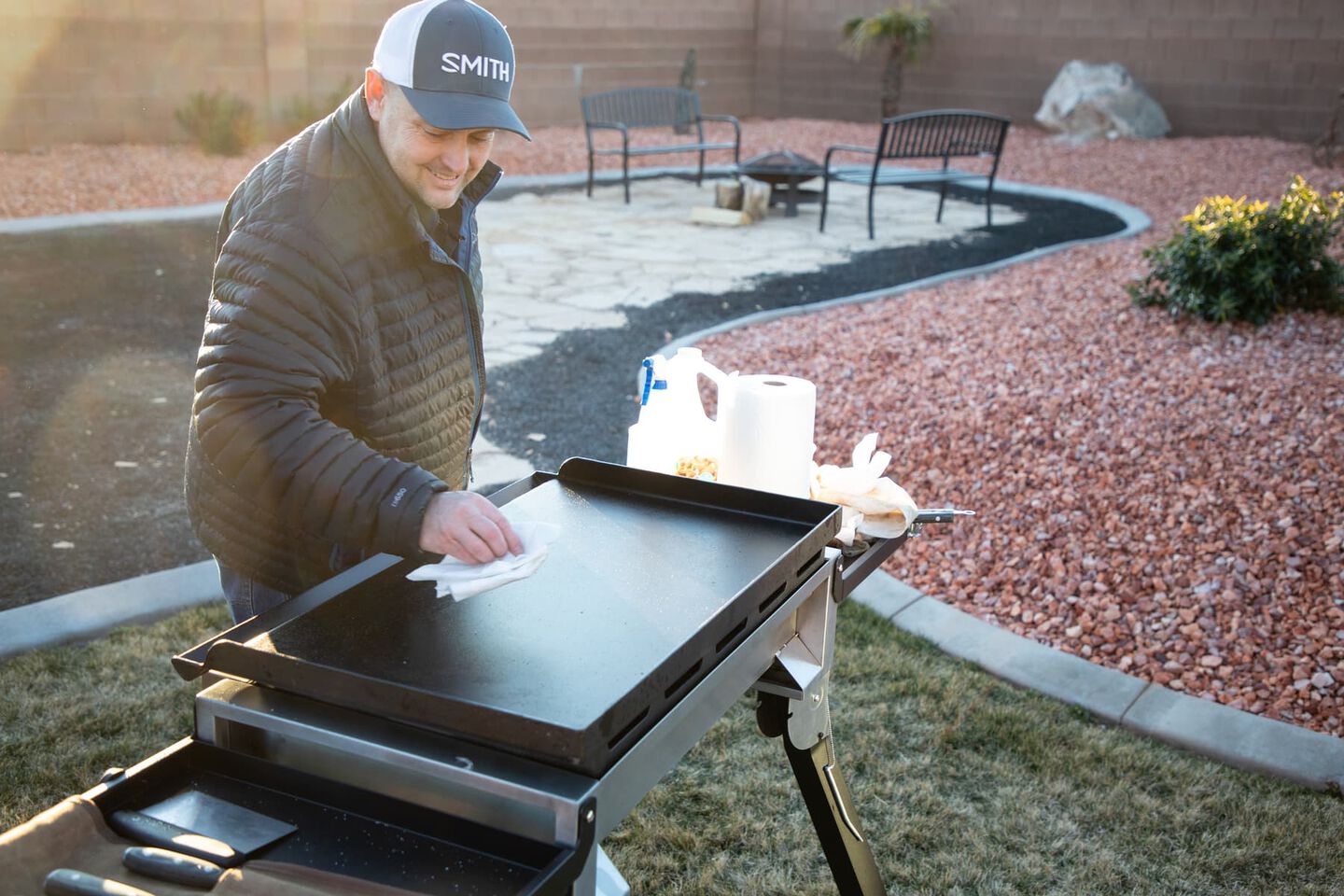 clean griddle clean griddle
