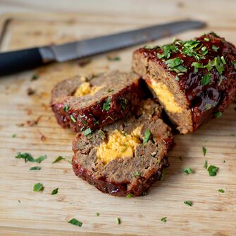 Smoked Cheese Filled Meatloaf