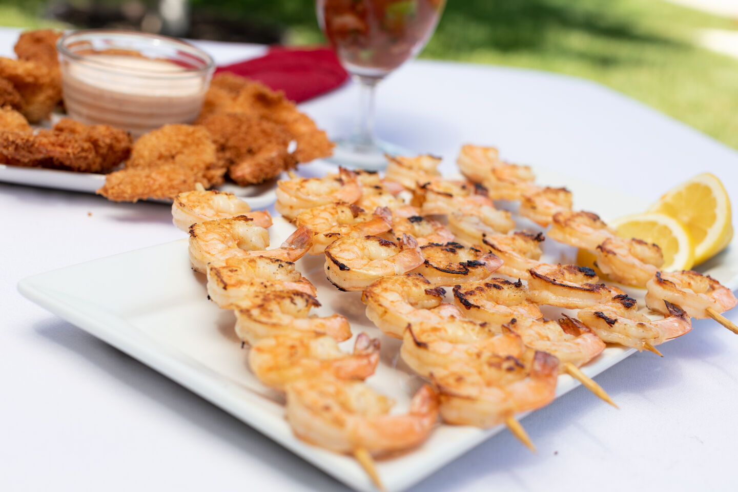 mango chipotle shrimp skewers