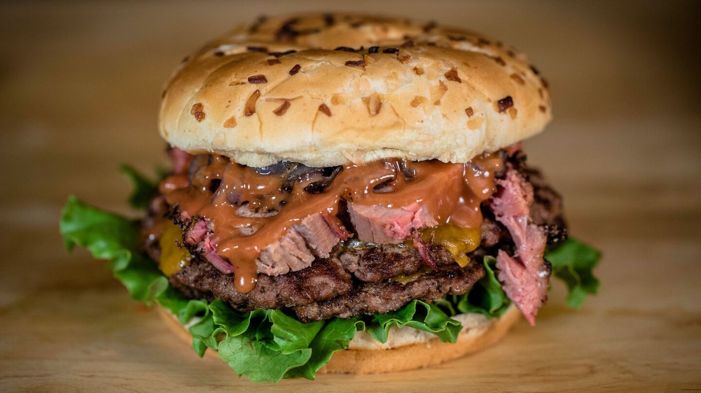 smoked brisket burger