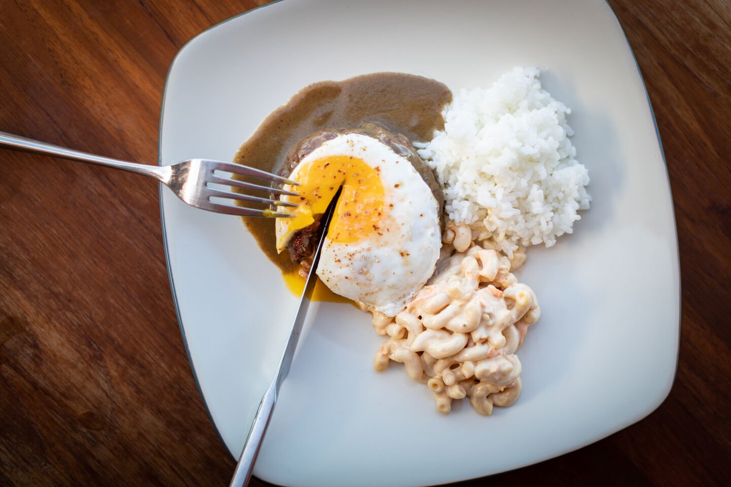 LOCO MOCO WITH DEER MEAT Loco Moco With deer meat