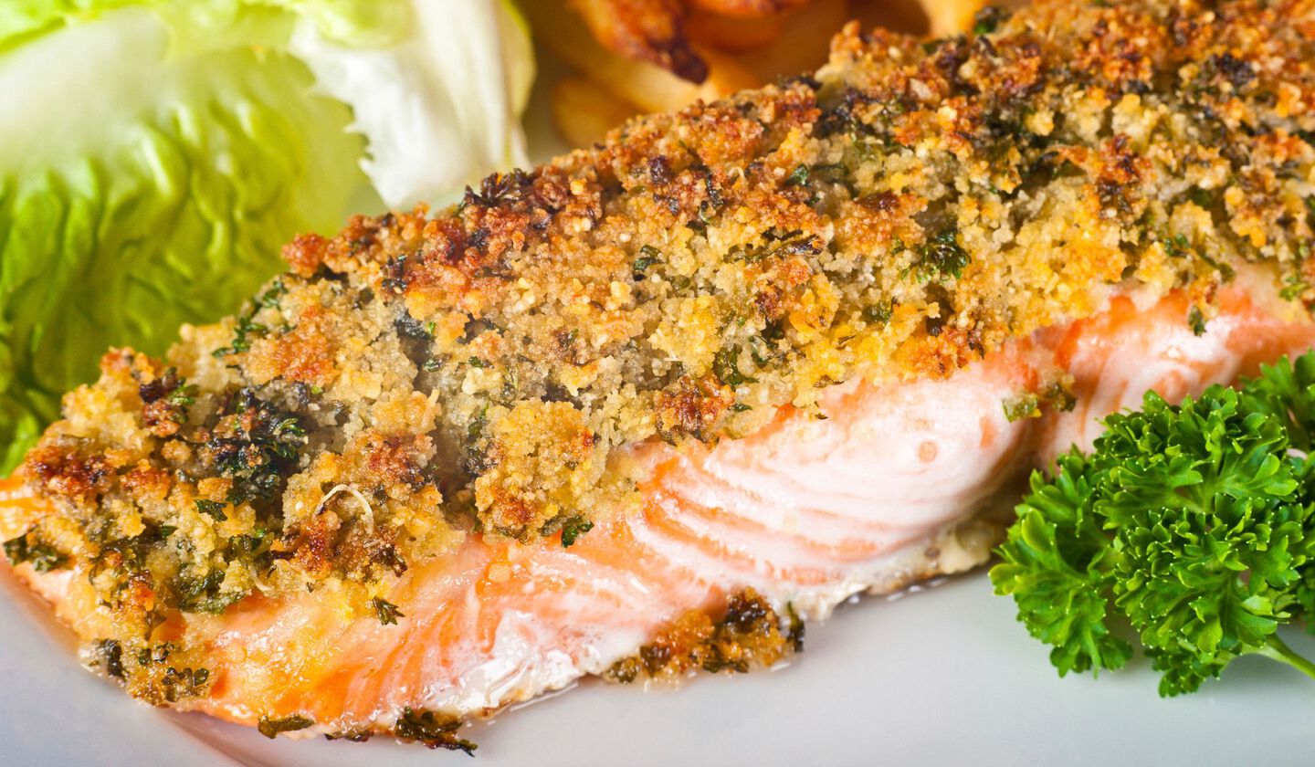 baked crusted salmon