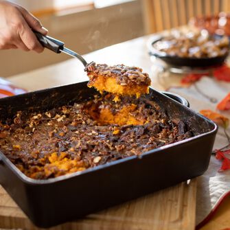 Sweet Potatoes with Candied Bacon