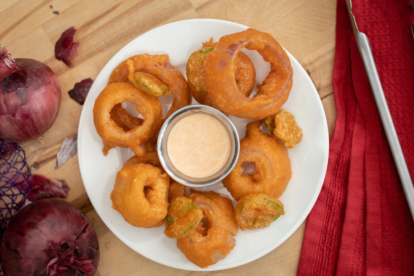 beer battered onion rings