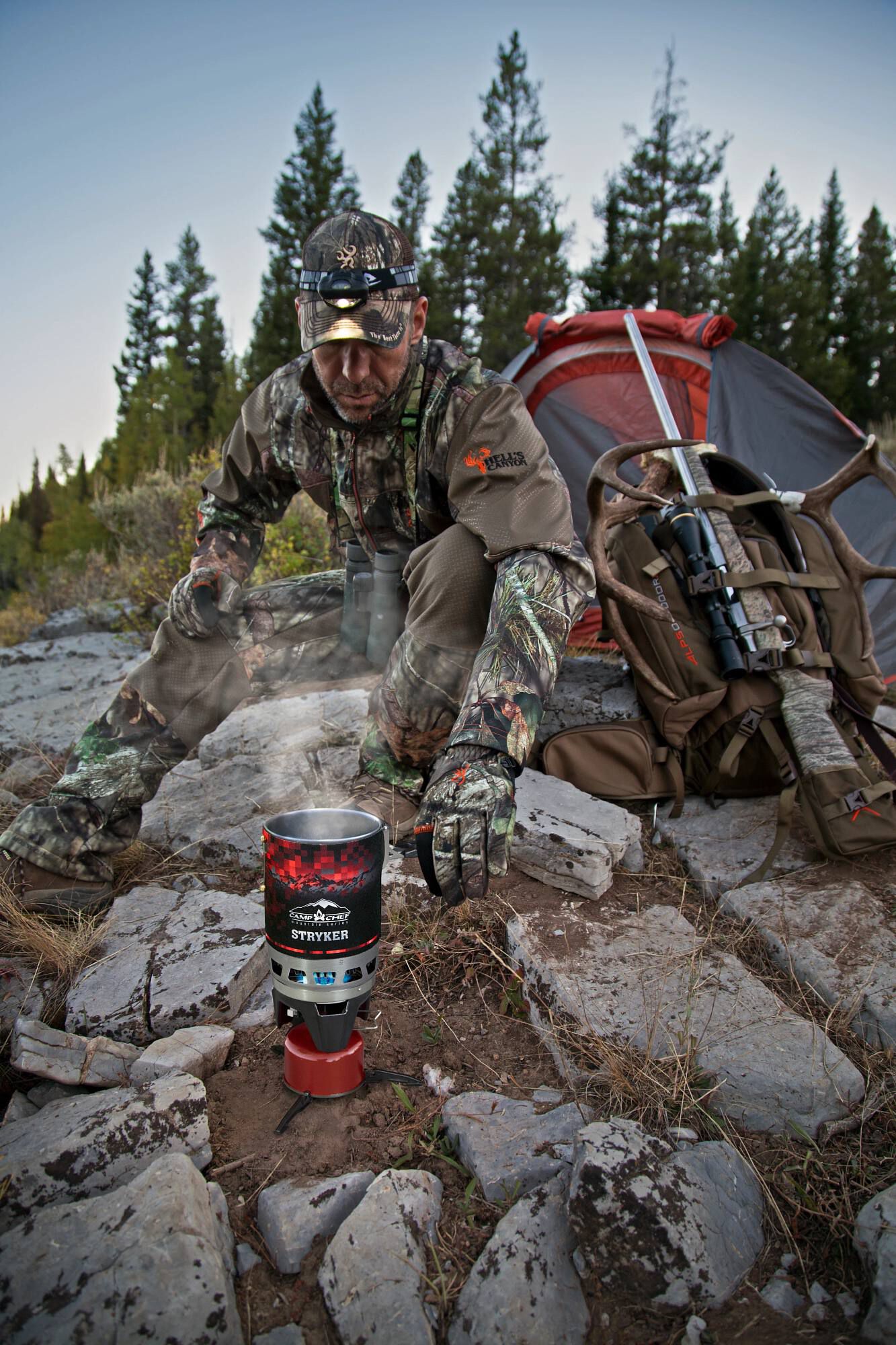 Camp chef stryker 100 isobutane backpacker stove on sale