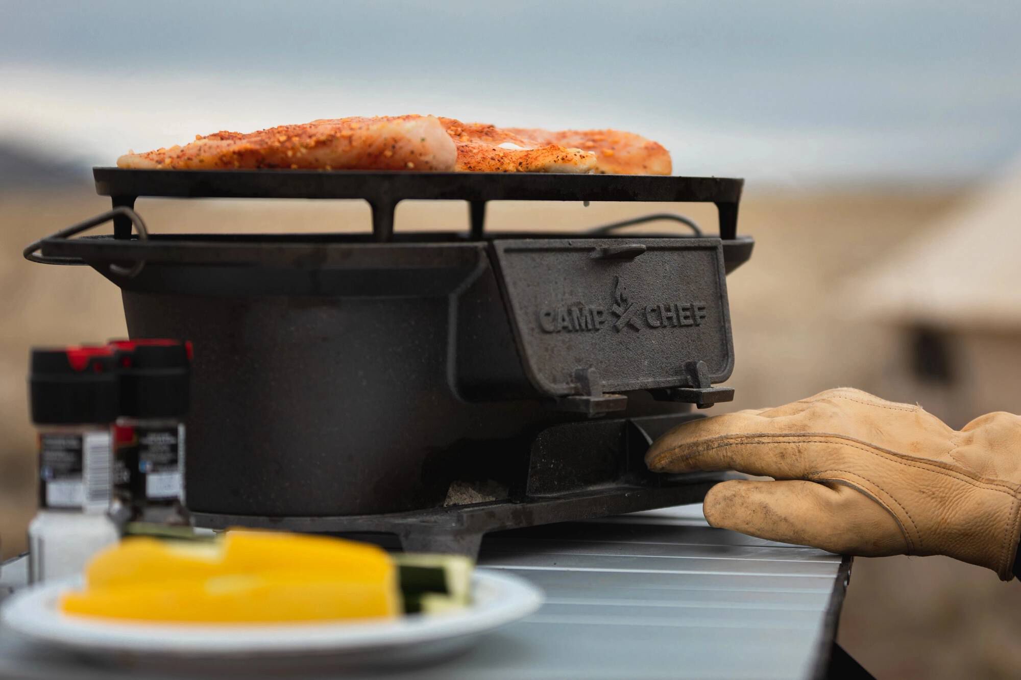 Cast Iron Charcoal Grill and More Camp Chef