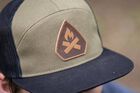 Leather Arrowhead Patch Hat