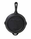 12&quot; Seasoned Cast Iron Skillet with Ribs