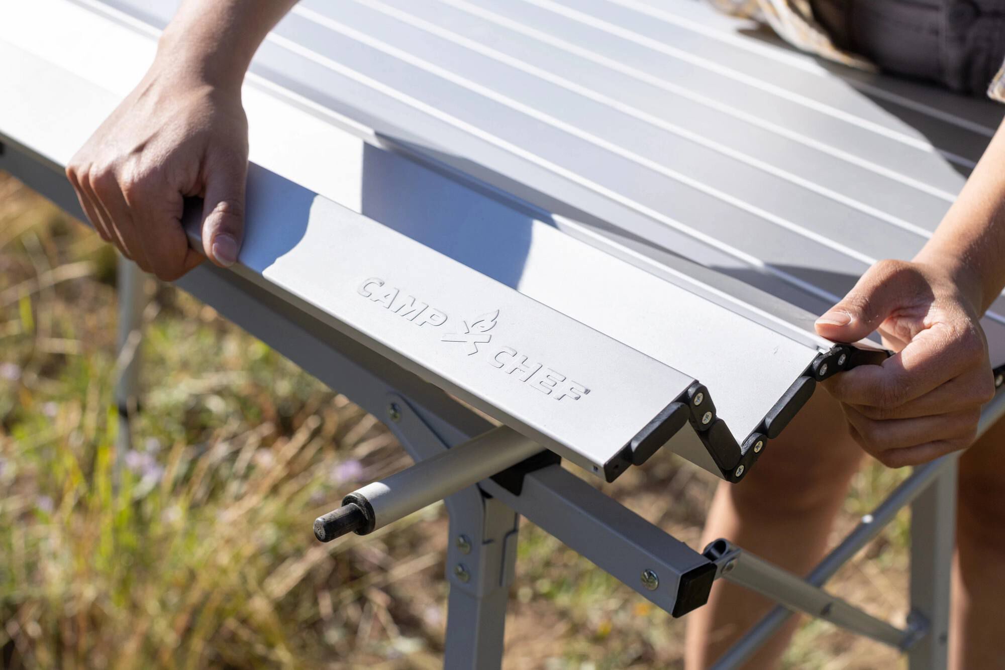 Mesa Aluminum Camp Table and More Camp Chef