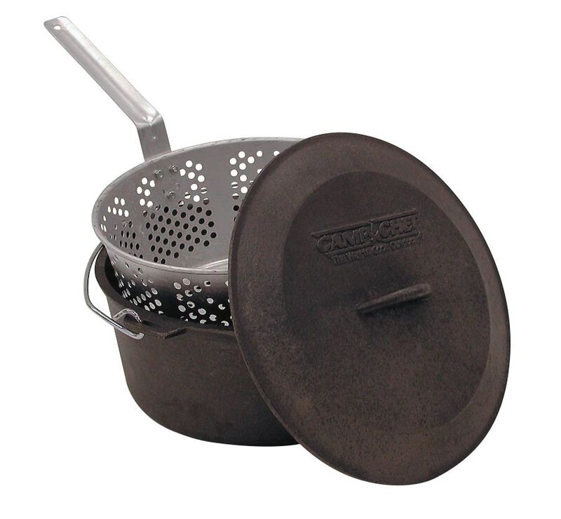 Camp Chef Aluminum Fry Pot Set With Basket - 10.5 Quart - DP10