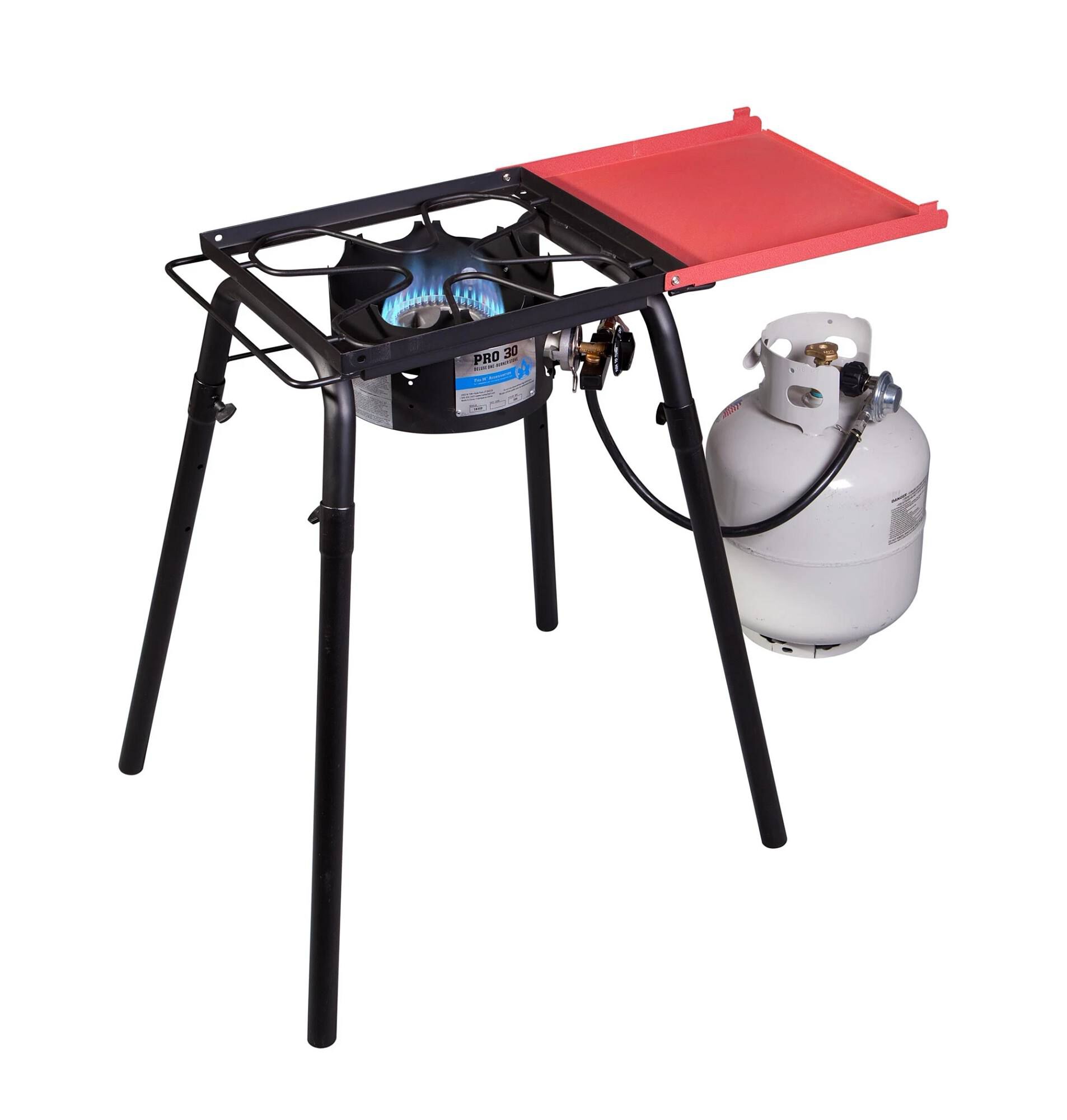 Single burner top propane camp stove