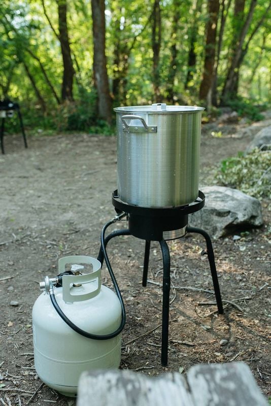 Aluminum Cooker Pot - 32 Qt