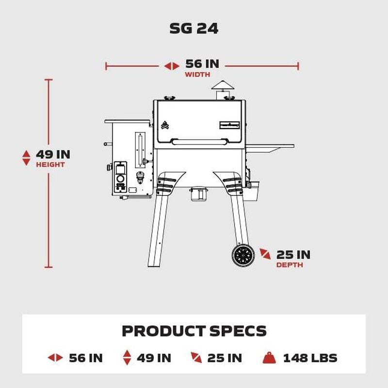 SG 24 WIFI Pellet Grill - Black