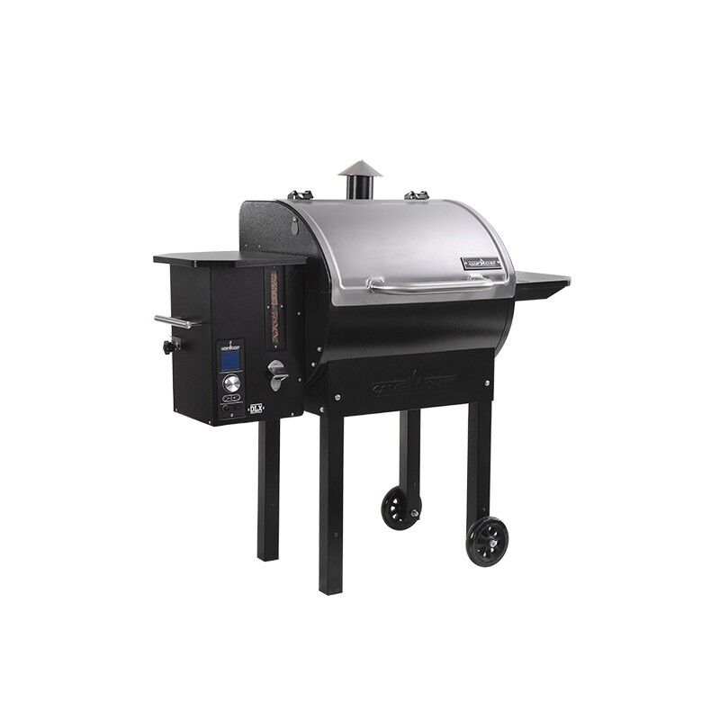 Stainless top pellet grill