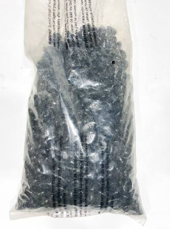 5 LB Bag Black Glass Beads
